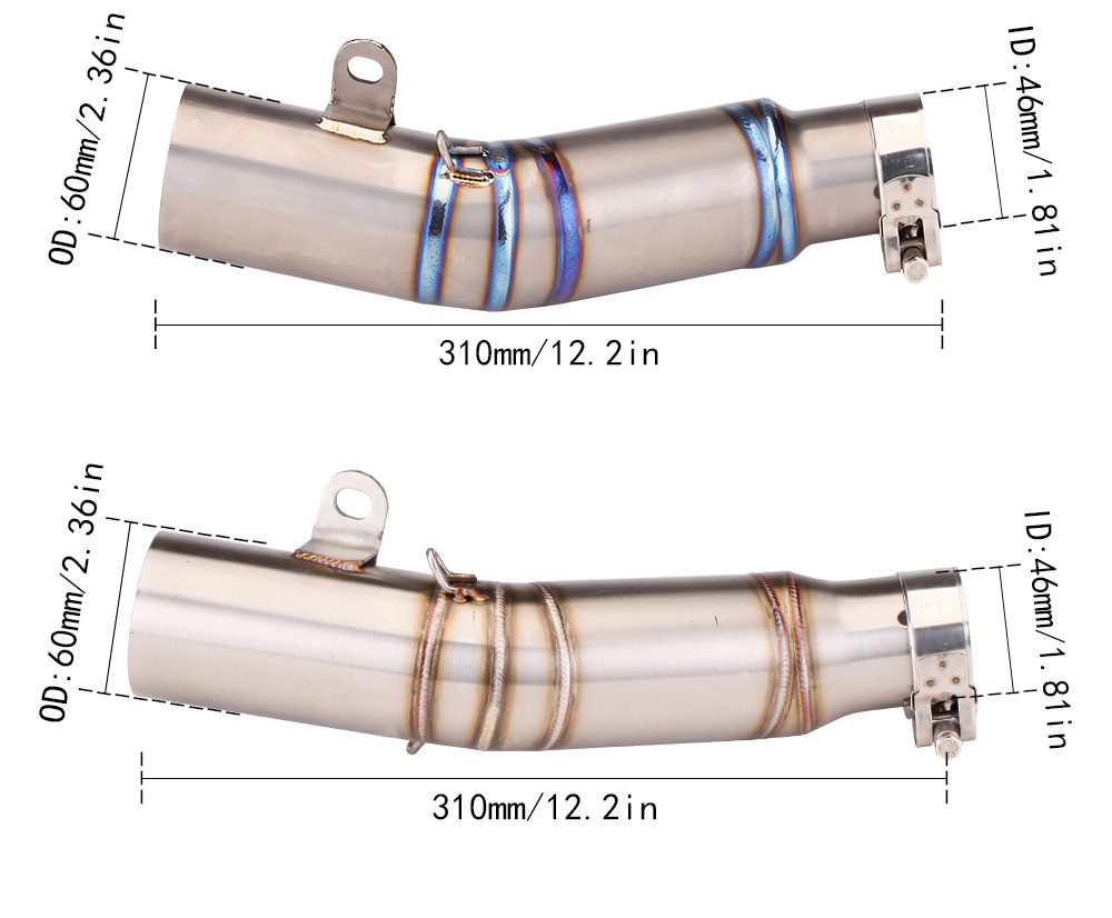 Suitable for YAMAHA YAMAHA R6 special middle section modification and 51mm tail section 98-05 06-21 years