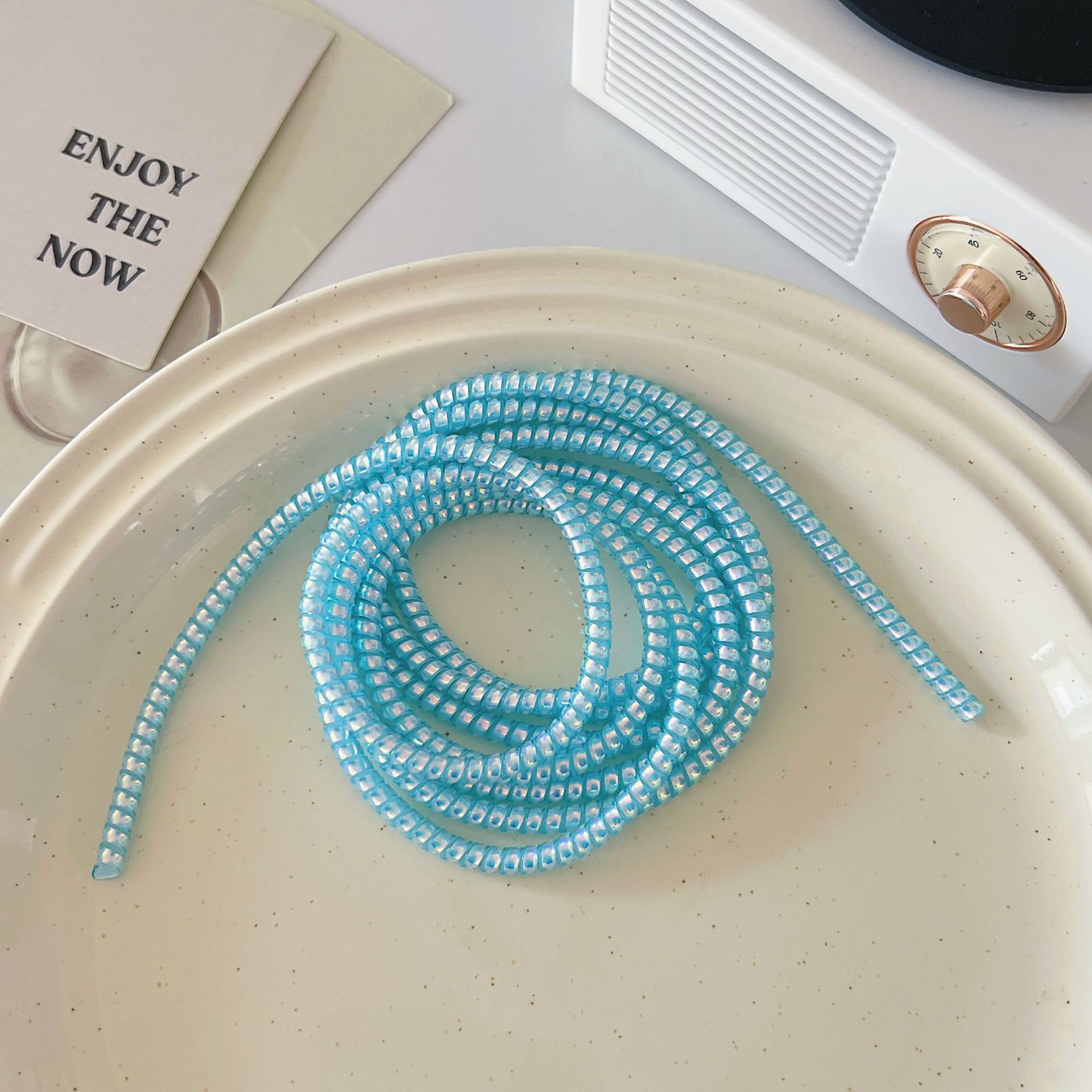 1,4 m 1,6 m cable de datos cuerda de protección anti-suciedad cable de teléfono móvil cuerda de bobinado anti-rotura cargador cubierta de protección de alambre