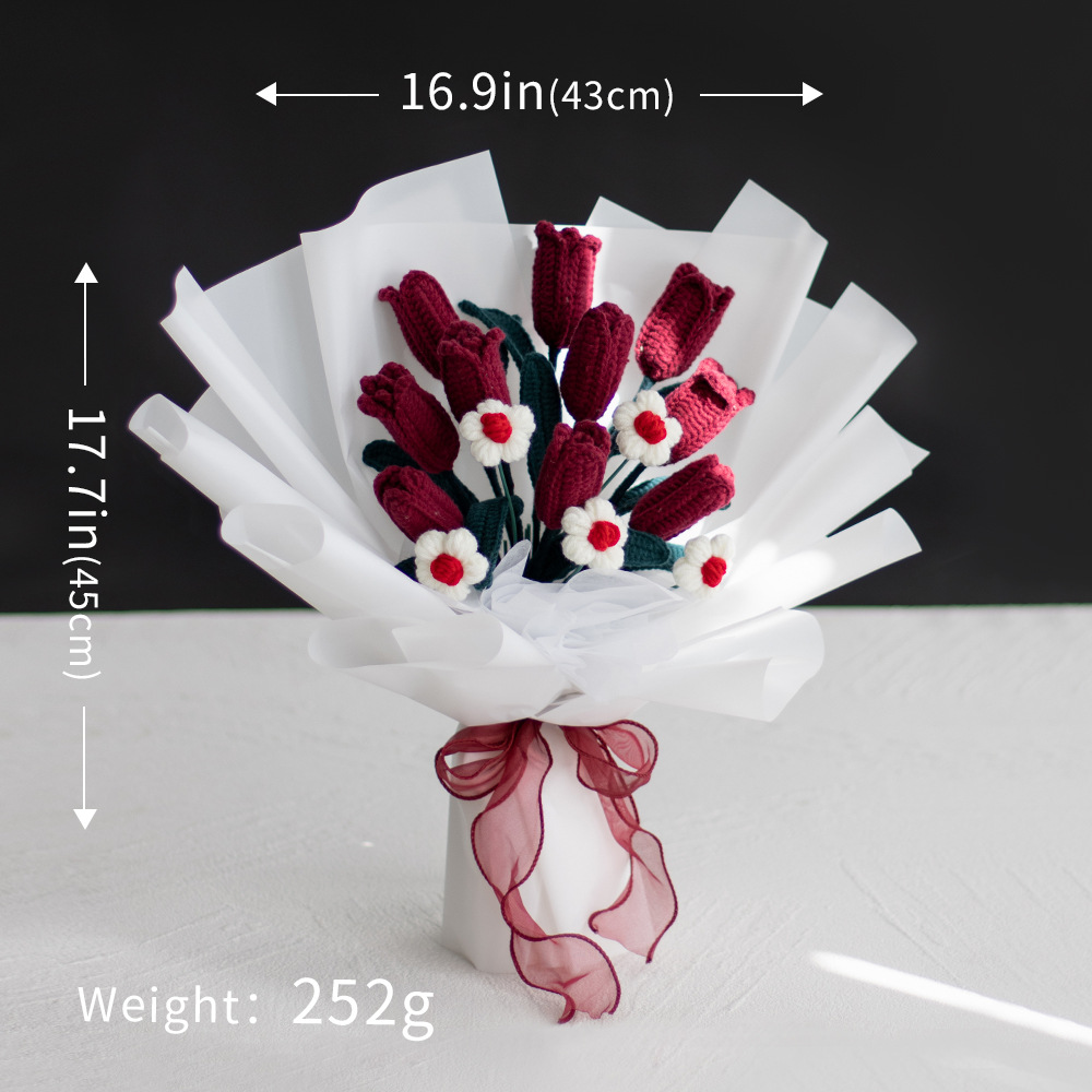 Buquete de tulipanes rojos