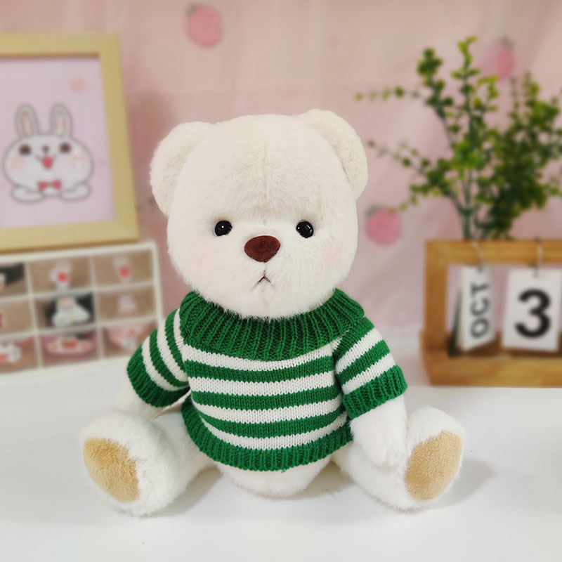 Medio Lina conjunto oso muñeca suéter traje Panda suéter + Panda sombrero cerveza CAMBIO DE MUÑECA