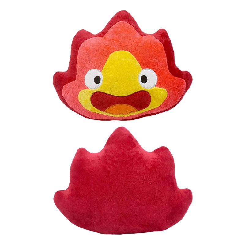 Calcifer empuje kasifa transfronterizo nuevo fuego demonio pequeña llama muñeca almohada