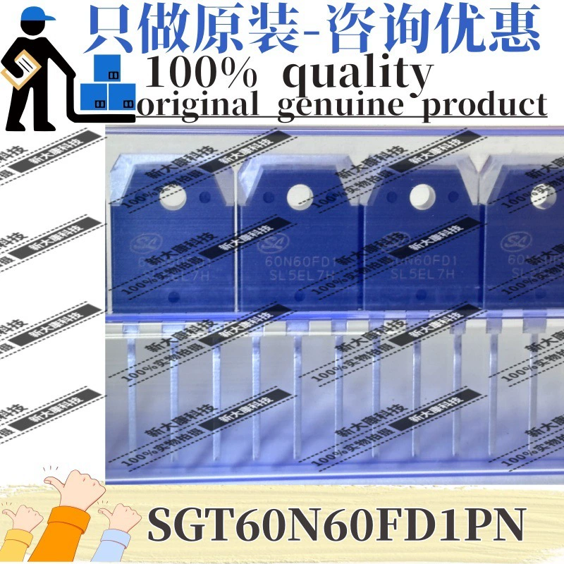 Транзистор полевой MOSFET SGT60N60FD1PN, маркировка 60N60FD1, корпус TO-3P