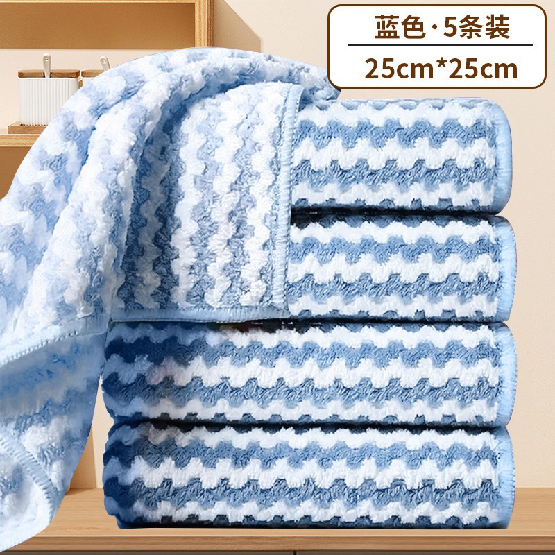 산호벨벳걸레 25*25cm 5팩 블루