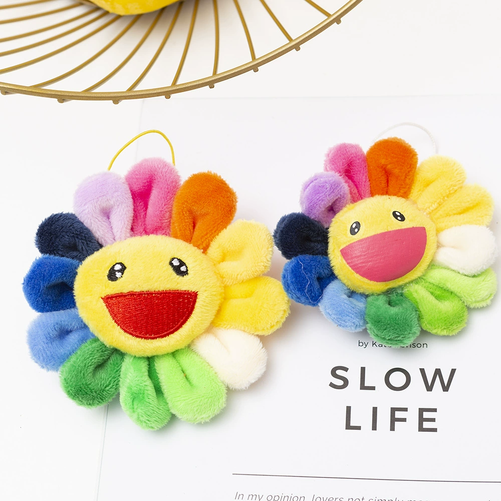 Милый Подсолнух брошь значок Красочный кошелек кулон аксессуары смайлик брошь Плюшевые аксессуары небольшой подарок