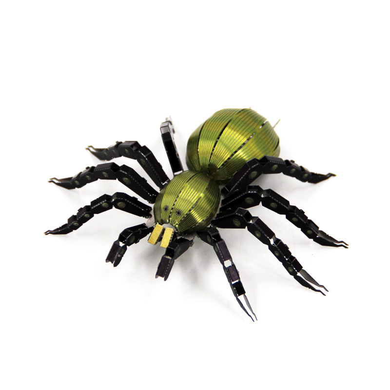 Modelo loco máquina insecto araña metal completo acero inoxidable modelo de ensamblaje de bricolaje juguete de rompecabezas tridimensional sin pegamento