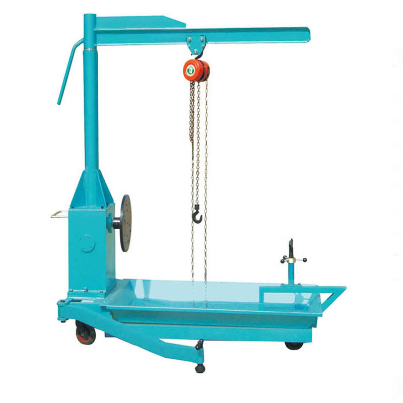 大型发动机拆装翻转架柴油六缸发动机拆装翻转机带吊车葫芦3T