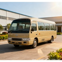 出口朝鲜19座20座中巴通勤车 企业接送车豪华中型巴士 考斯特客车