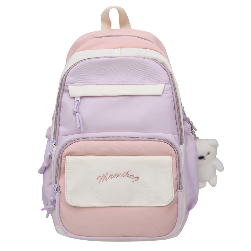 Mochila de gran capacidad 2024 nuevo estilo universitario estudiante universitario casual mochila escolar viajes de moda estudiante de secundaria al por mayor