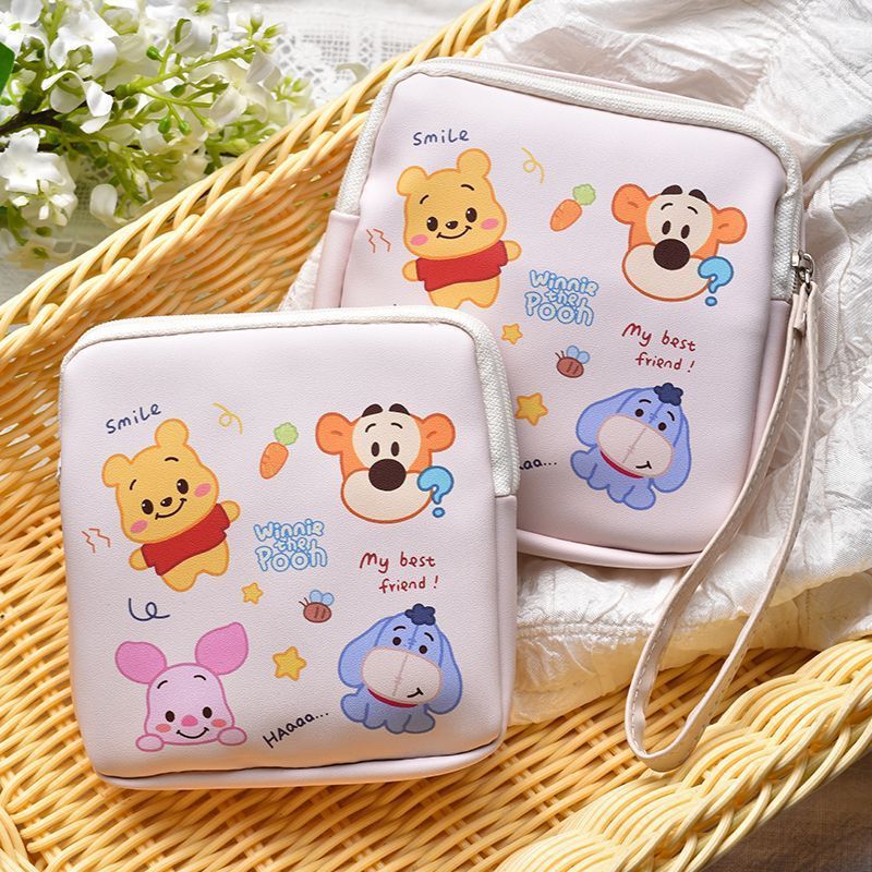 2025 New Cute Winnie the Pooh Aunt Storage Bag Portable Student Waterproof Large Capacity Data Cable Cosmetic Bag 2025 New Cute Winnie the Pooh Aunt Storage Bag Portable Student Waterproof Large Capacity Data Cable Cosmetic Bag