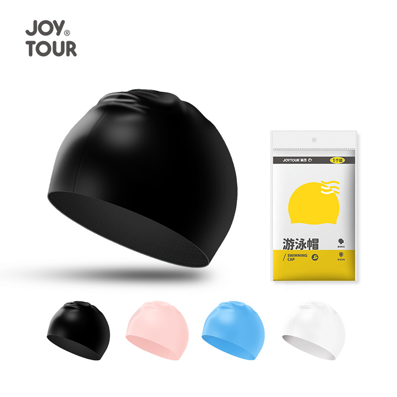 Silicone swimming cap for men and women