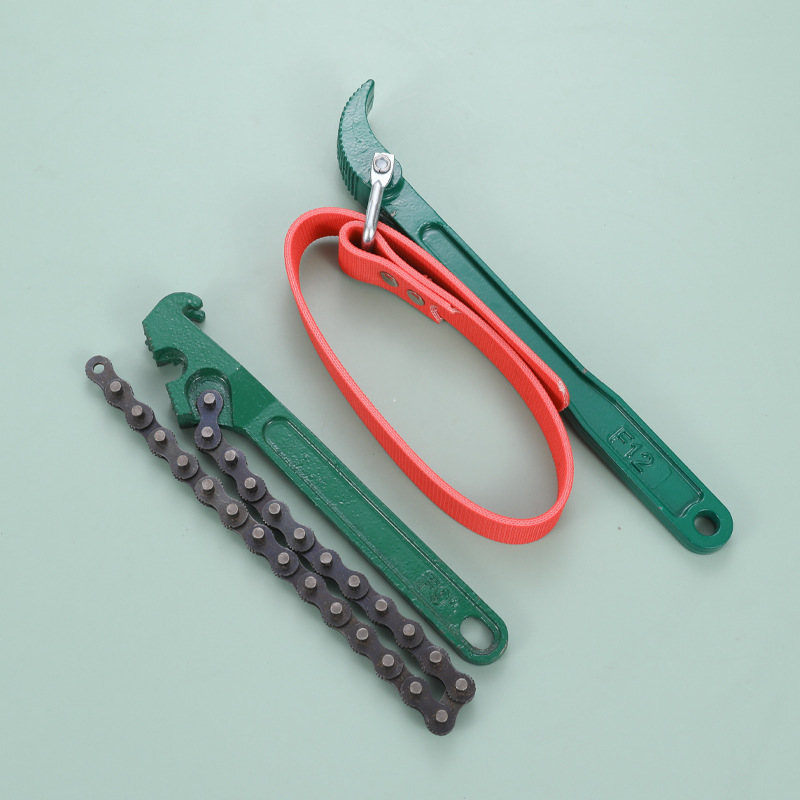 8 - 12 pulgadas fabricantes de ventas de cartucho de filtro de motor de aceite tipo cadena de mano llave de filtro de correa