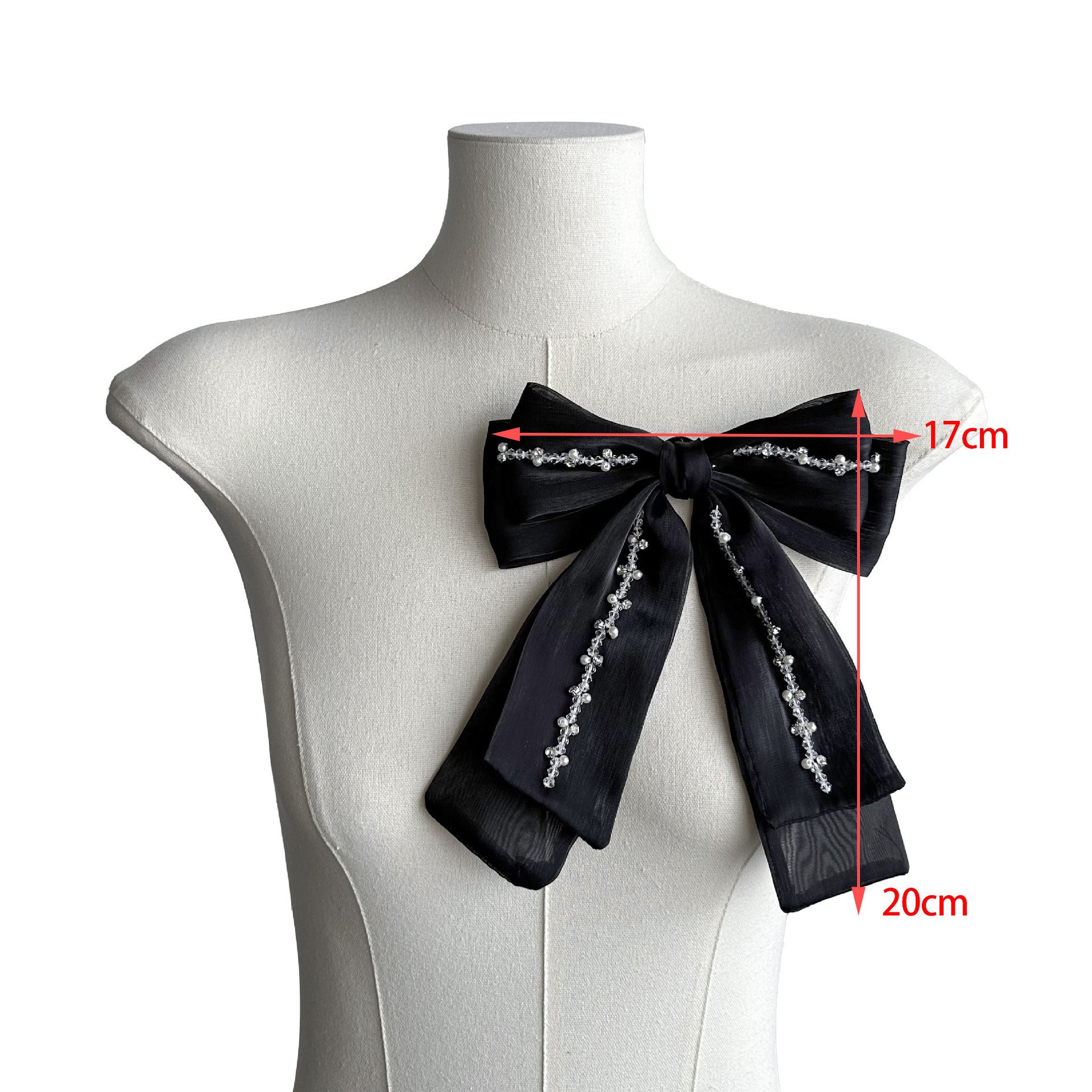 Nuevos accesorios de prendas de vestir broche estereoscópica bolsos de falda accesorios de doble estereoscópica perlas de clavo arco
