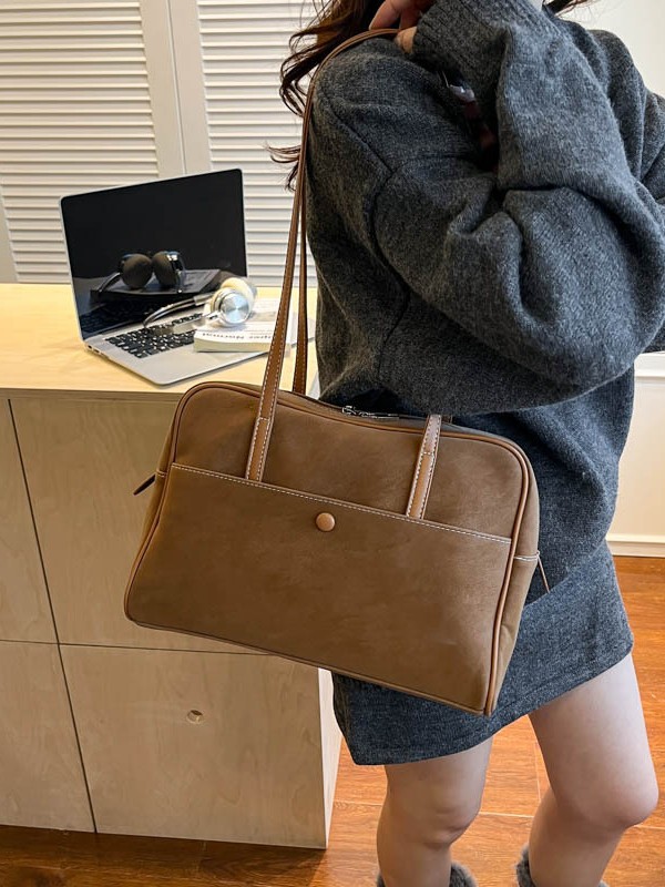 Bolso de mujer retro bolso de almohada de gran capacidad ventas calientes nueva textura de alta calidad simple bolso de hombro bolso casual