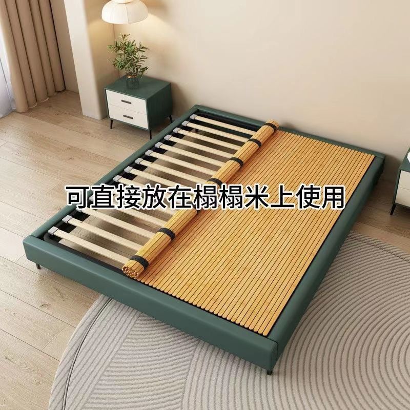 Bamboo Folding Lumbar Support Bed Board Pad Soft Bed Mat Mattress Solid Wood Frame Reinforced Hardening Lumbar Disc Herniation