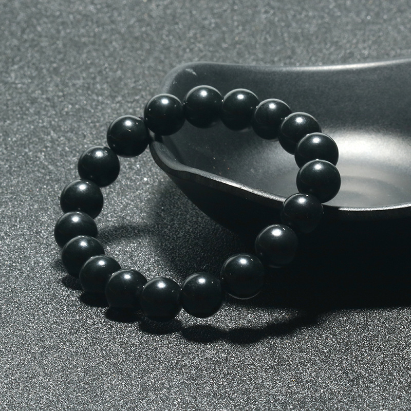 Russian raw ore graphite bracelet ethnic style ins Amazon cross-border Shungite a generation of jewelry