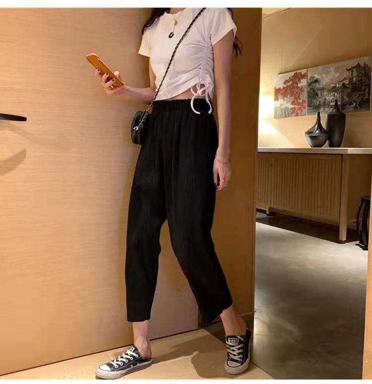 Women's Casual Solid Color Crop Pants Casual Pants display picture 6