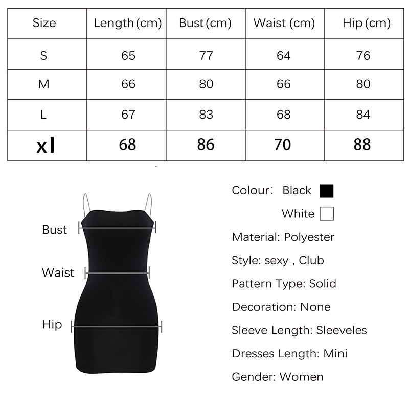 Schwarz Sexy Kleid Frauen Sommer Spaghetti Strap Kleider 2025, Weibliche Hohe Taille Mantel Club Kleid Kurze Mini Ärmellose Vestidos – Detail 1