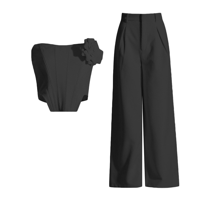 Top corset sem alças com detalhe de espinha de peixe e cintura alta, estilo socialite sexy europeu-americano, novidade da primavera de 2026._voghion.com