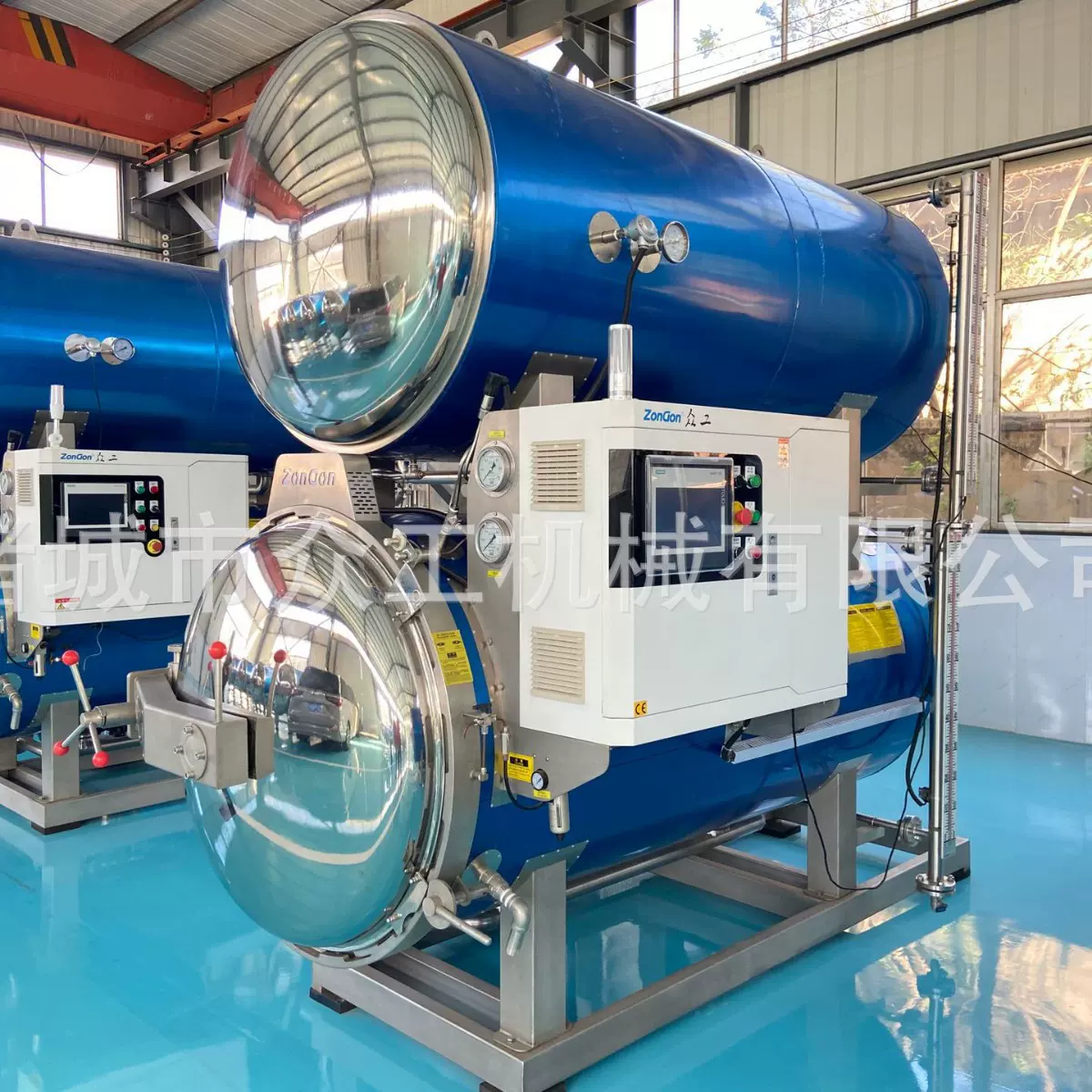 众工机械全自动双层水浴式高温杀菌釜食品罐头杀菌锅源头厂家发货