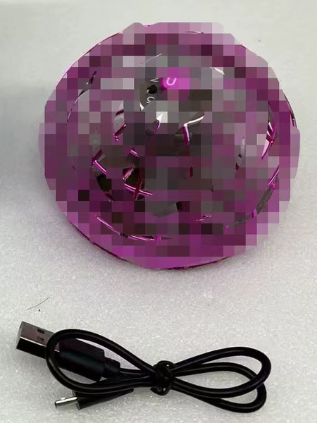 Purple gyroscope, 8.5cm
