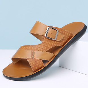 Summer New Men's Beach Shoes Extras Size Breathable Wear-resistant Dual-purpose Men's Sandals and Slippers