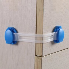 Baby Anti-Clamp Hand Safety Lock Cabinet Door Handle, Child-Proof Unlocking Clip for Cabinets, U-Shaped Right-Angle Lock—No Drilling Required