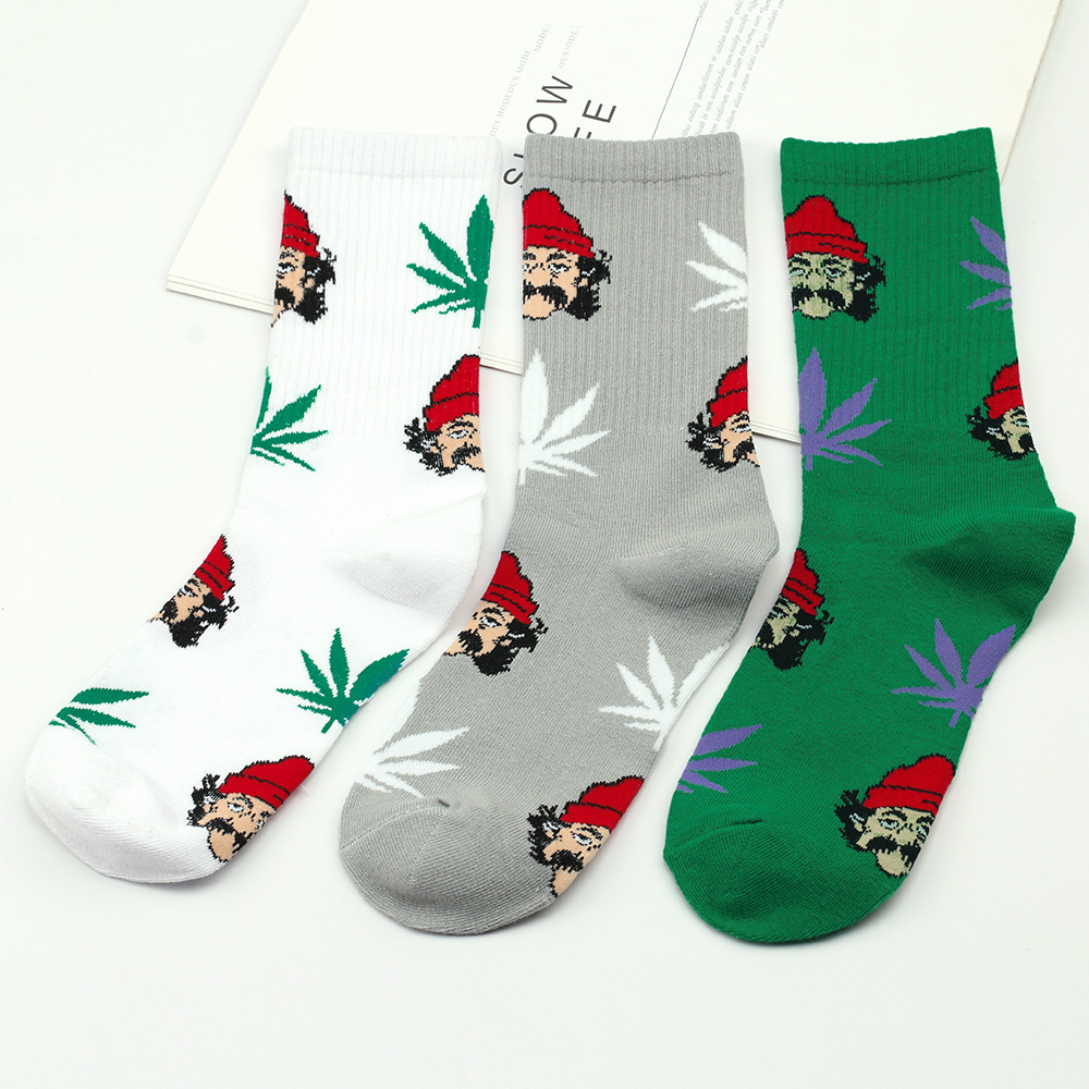 Unisex Casual Cartoon Cotton Blending Crew Socks A Pair display picture 1