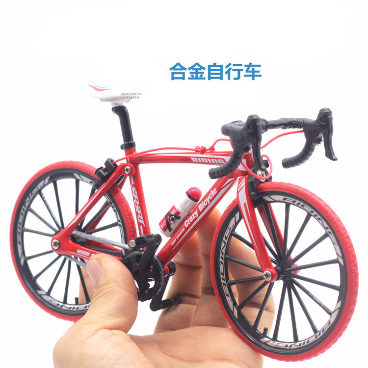 Alloy bicycle model ornaments road racing boy toy simulation women's mountain bike collection cross-border wholesale