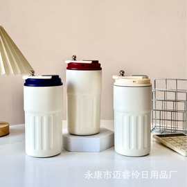 304不锈钢智能温显咖啡保温杯男女生高颜值办公室精致随行水杯