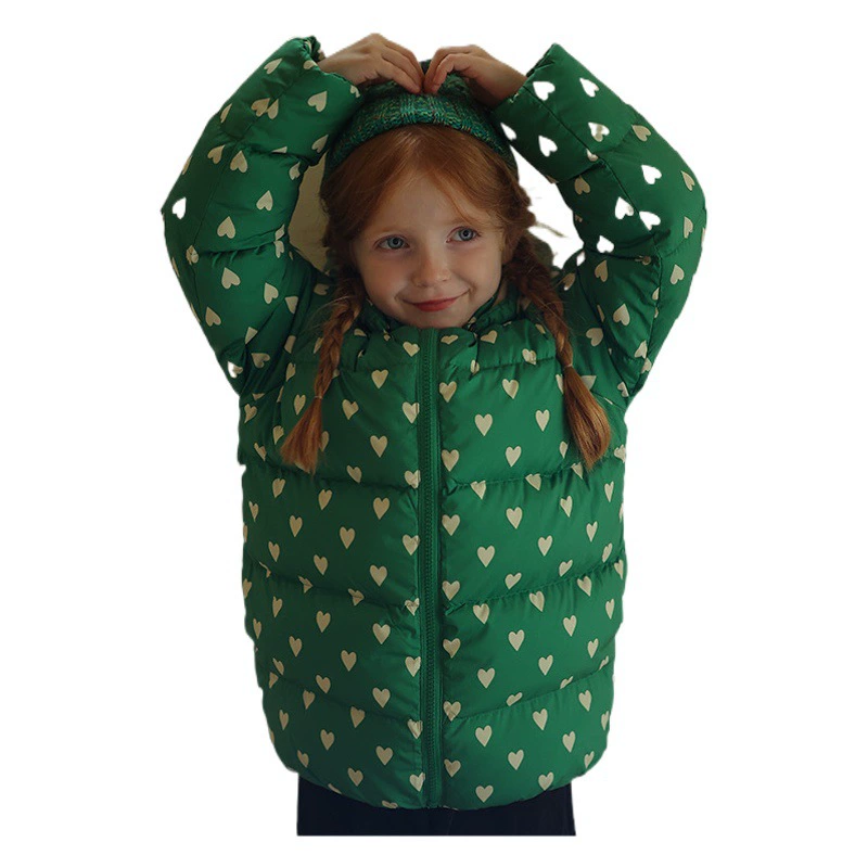 Детская куртка из утолщенного пуха (90% белый утиный пух) с тройной защитой DuPont, коллекция Осень/Зима 2025