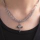 Necklace Men's Titanium Steel Color-free Simple All-match Jewelry Women's Woolen Chain New Fashion Personalized Hot Hip-hop Accessories