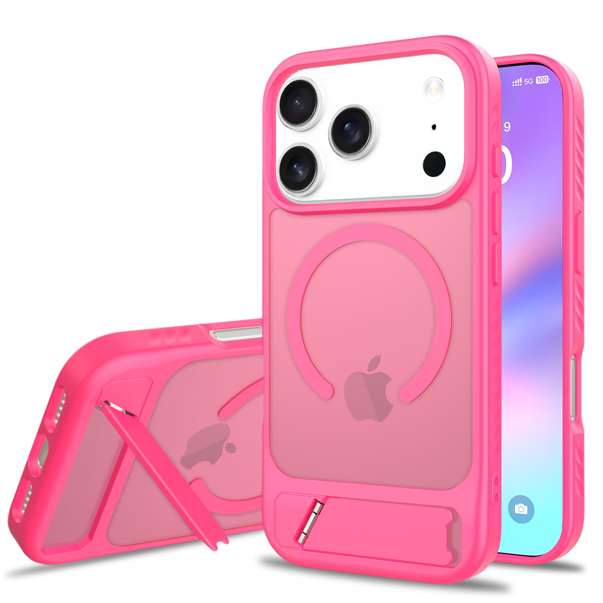 Aplicable a Apple iPhone 17 Pro Fengshang soporte caso de teléfono móvil en forma de soporte incrustado cubierta de absorción magnética 17AIR