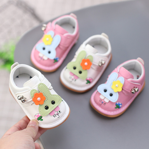Shoes for girls, baby shoes, girls' shoes, children's shoes, children's princess shoes, soft-soled baby toddler shoes, 0-1 years old, 3 spring and autumn