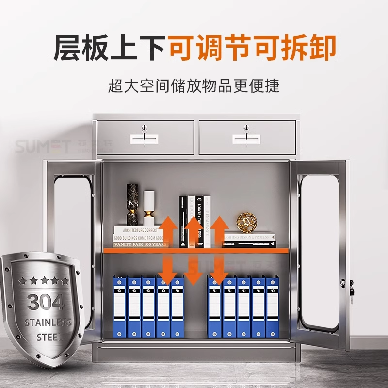 304 acero inoxidable gabinete bajo laboratorio armario móvil armario de almacenamiento hospital cajón de herramientas al aire libre con cajón de bloqueo