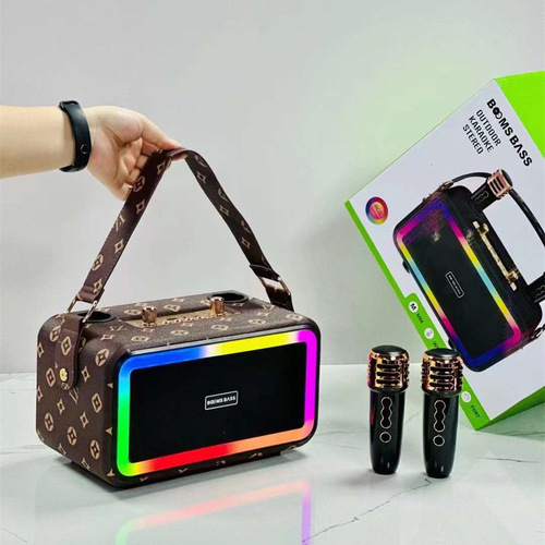 Booms bass M3201 Bluetooth audio microphone singing karaoke home retro speaker wireless microphone