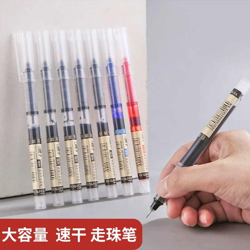 Quick dry rollerball pen for students, black rollerball ballpoint pen
