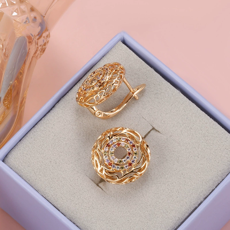 South Korean goods, earrings, elegant universal zirconium, accessory, micro incrustation