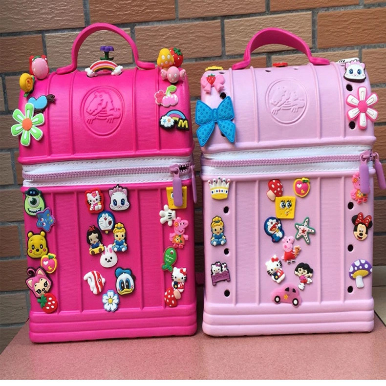 Accesorios de zapatos con agujeros lindos de dibujos animados zapatos zapatos con botones de flores zapatos con agujeros decorativos accesorios de zapatos de bricolaje desmontables