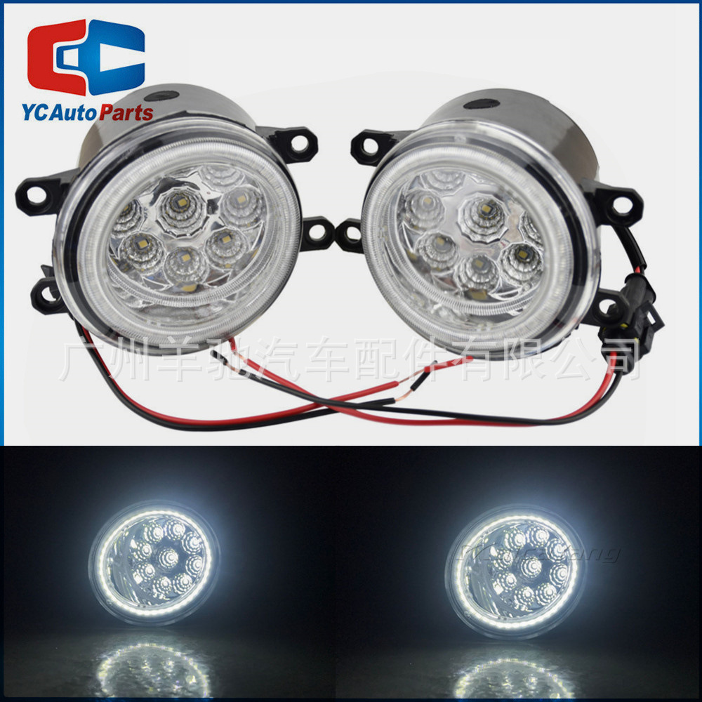 81210-06052 Auto LED Niebla Angel Eye Slope 9 Cuentas de Luz para Toyota Corolla Camry