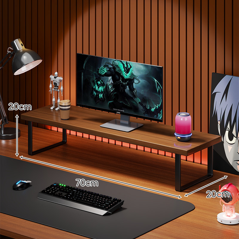 Soporte Elevador para Monitor de Computadora de Madera Organizador para Escritorio