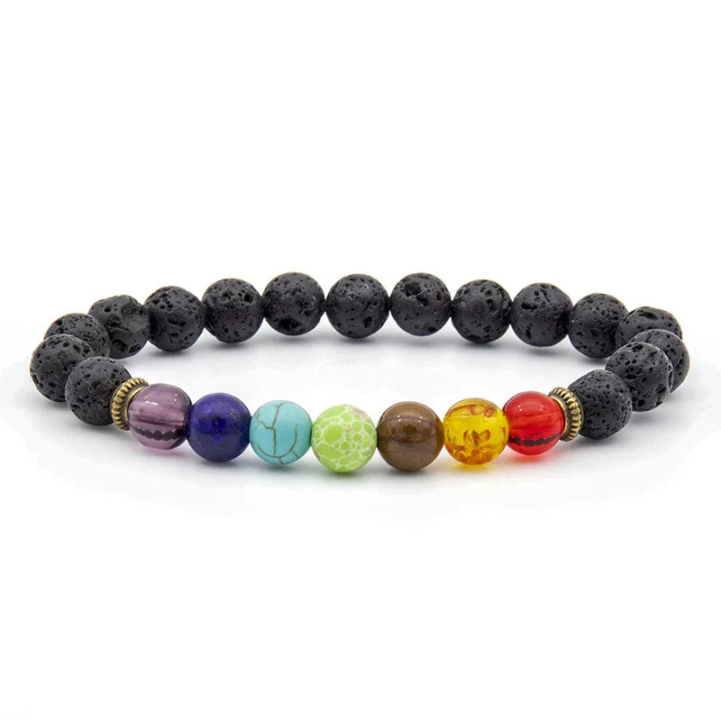 Rainbow Lava Stone Bracelet 5