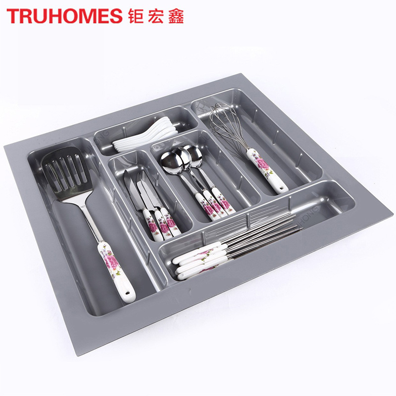ABS plastic knife and fork plate plastic tableware plate hotel kitchen cabinet storage plate drawer storage box supplies classification