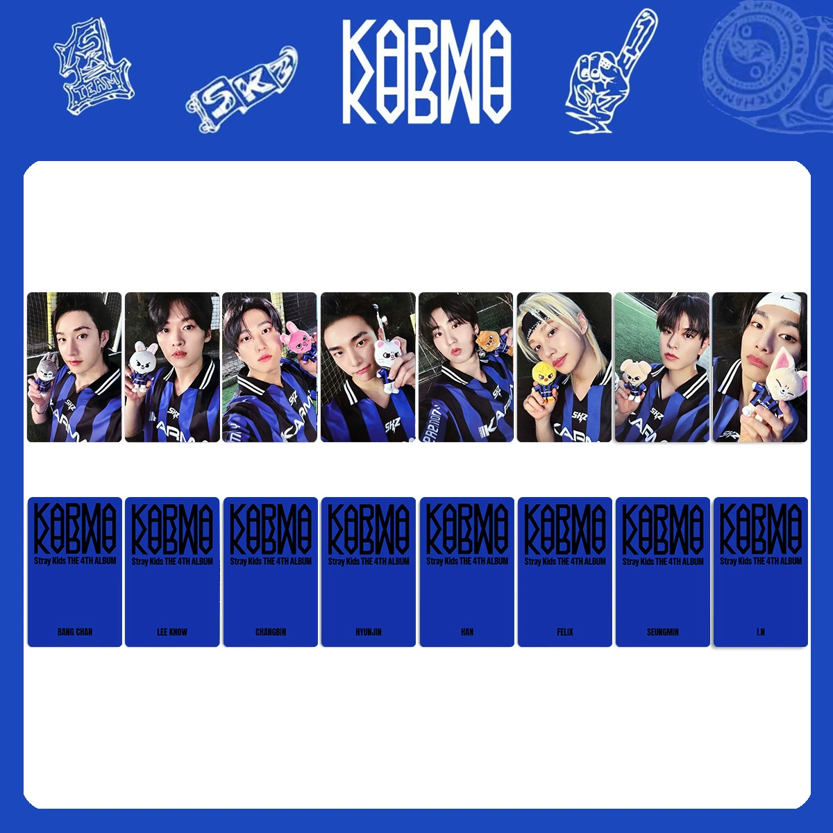 Альбом STRAY KIDS KARMA периферийная фотокарта ограниченная карта HOORAY альбомная карта SKZ специальная фотокарта