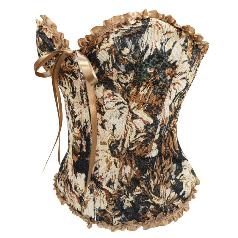 Nuevo café marrón azul con encaje cinturón de belleza de la cintura de la dama plástico chaqueta de suministro transfronterizo Amazon