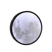 跨境家居月亮鏡創意魔鏡網紅禮物圓鏡台燈led化妝鏡子小夜燈月球