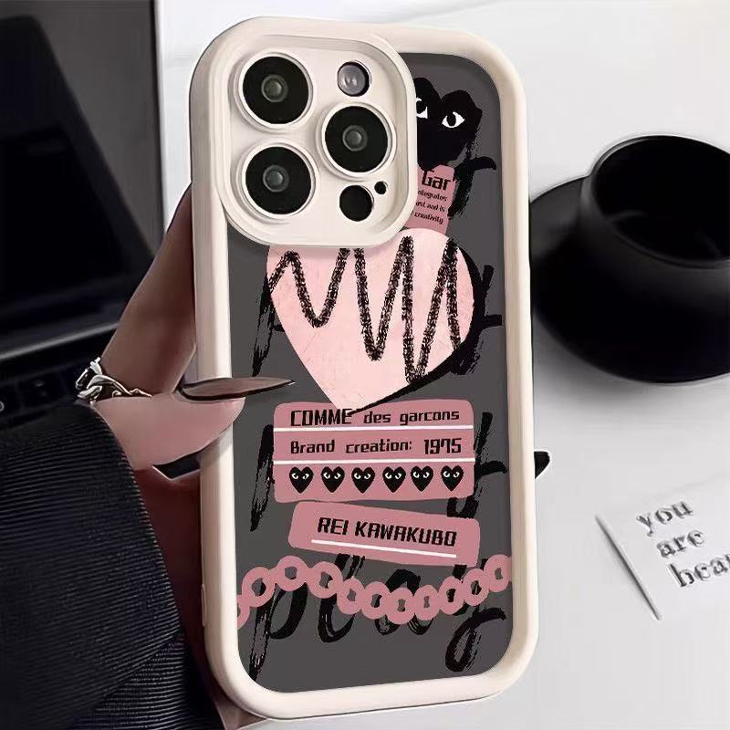 Graffiti Love Adecuado para iPhone 16pro funda para teléfono móvil Apple 15 anti-caída 14 Europa y América 13promax nuevo 12x