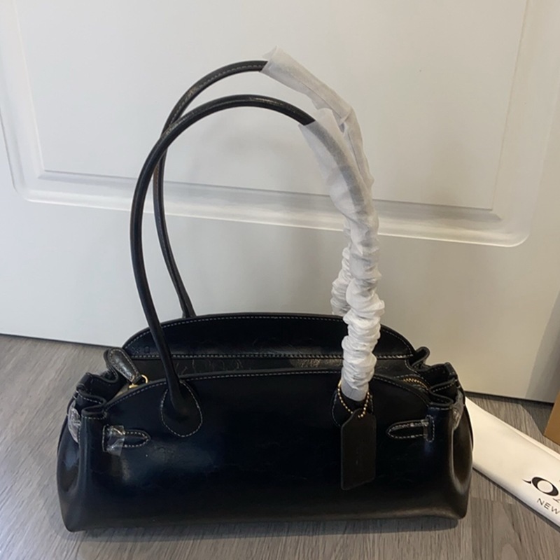 25新款Empire carryall34戴妃包复古手提真皮单肩法棍腋下托特包|undefined