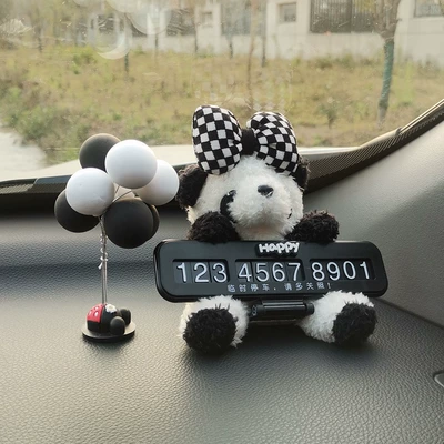 panda car phone number sign | Nömrəli dayanma kartı