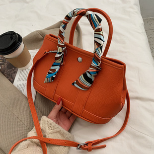 Internet Celebrity Ribbon Bag Women's Bag 2021 New Style Texture Handbag Casual Commuter Tote Bag Crossbody Bag