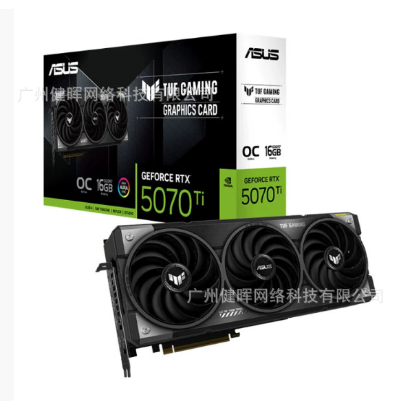 Asus Tuf-Rtx5070Ti-O16G-Gaming Is Suitable for E-Sports Games Ai Design 4K High Brush 3A Graphics Card